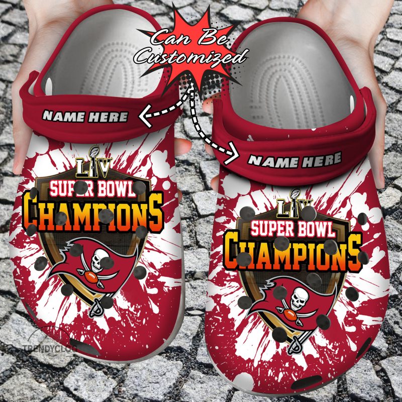 Football Personalized TB Buccaneers Super Bowl Clog Shoes