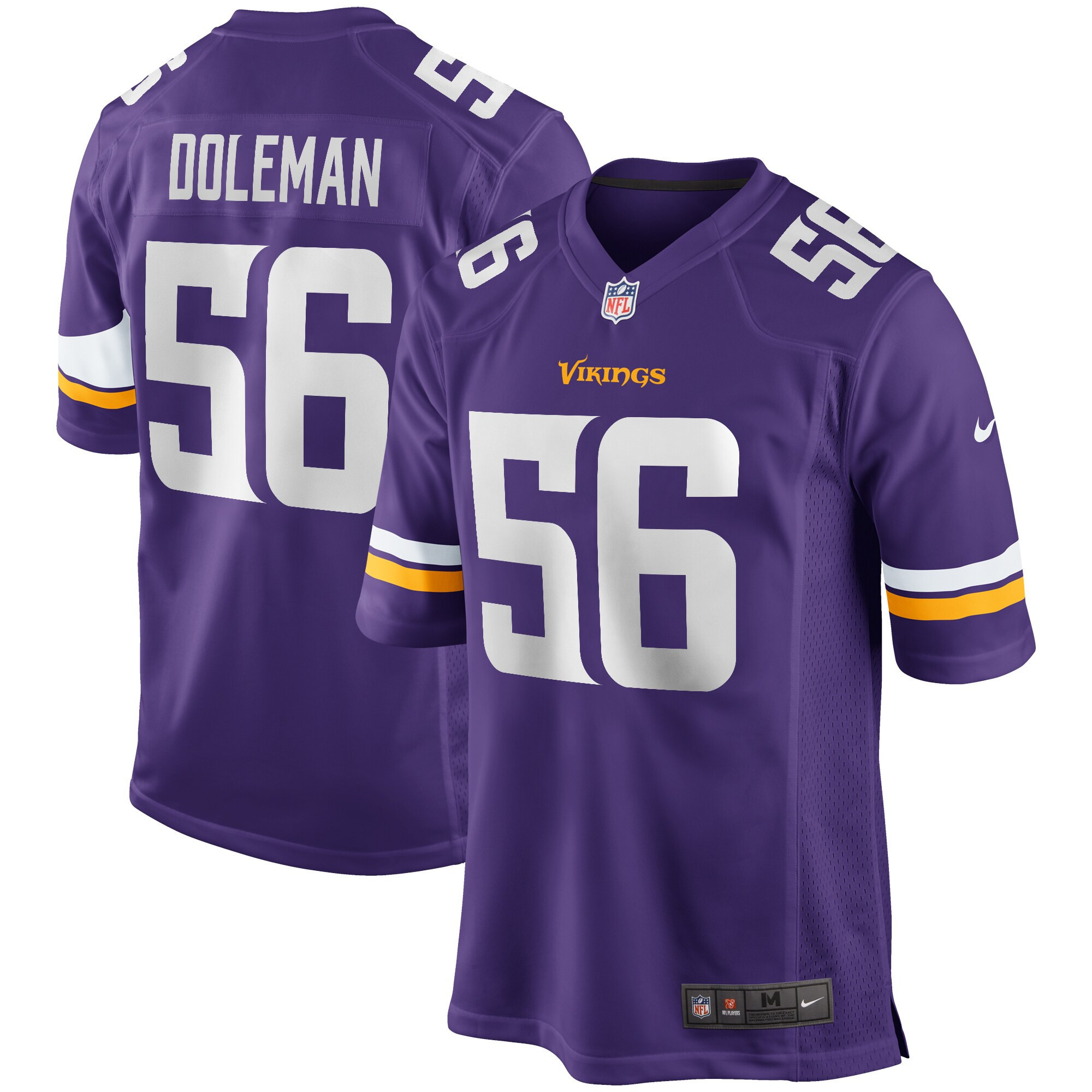 Chris Doleman Minnesota Vikings Game Retired Player Jersey – Purple NFL