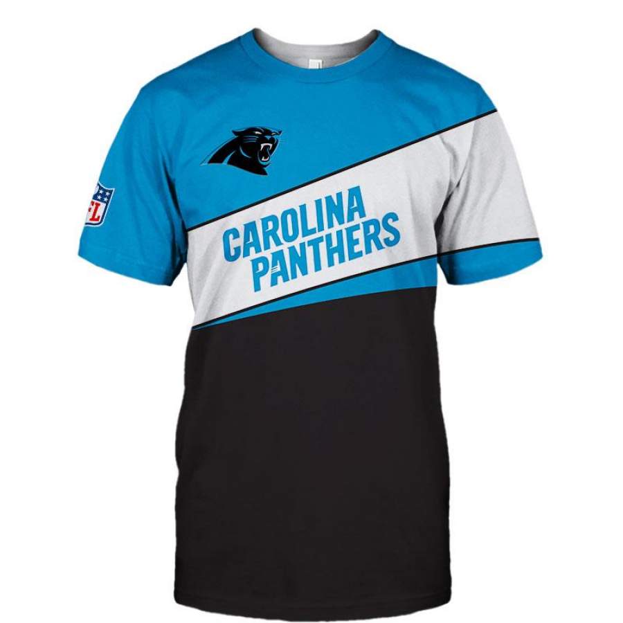 Carolina Panthers T-Shirt 3D All Over Print Custom 3D Carolina Panthers Graphic Printed 3D T-Shirt 3D All Over Print All Over Print Tee For Men For Women