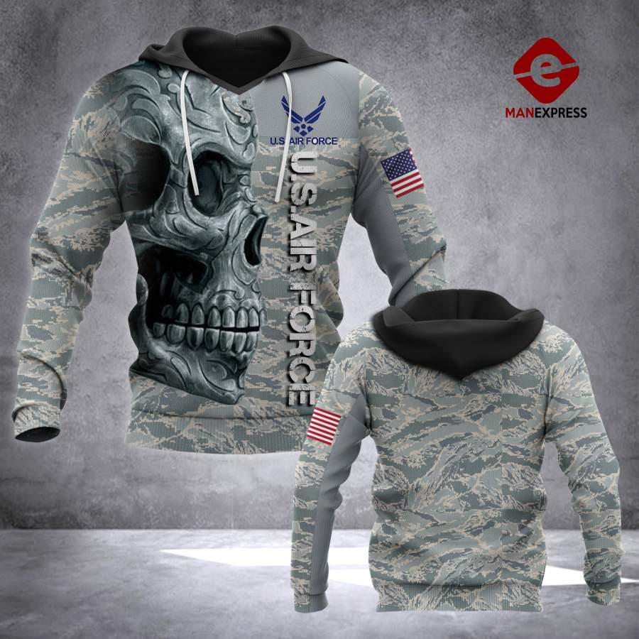 Warrior Skull 3D printed hoodie AIRW - TattoosCafe