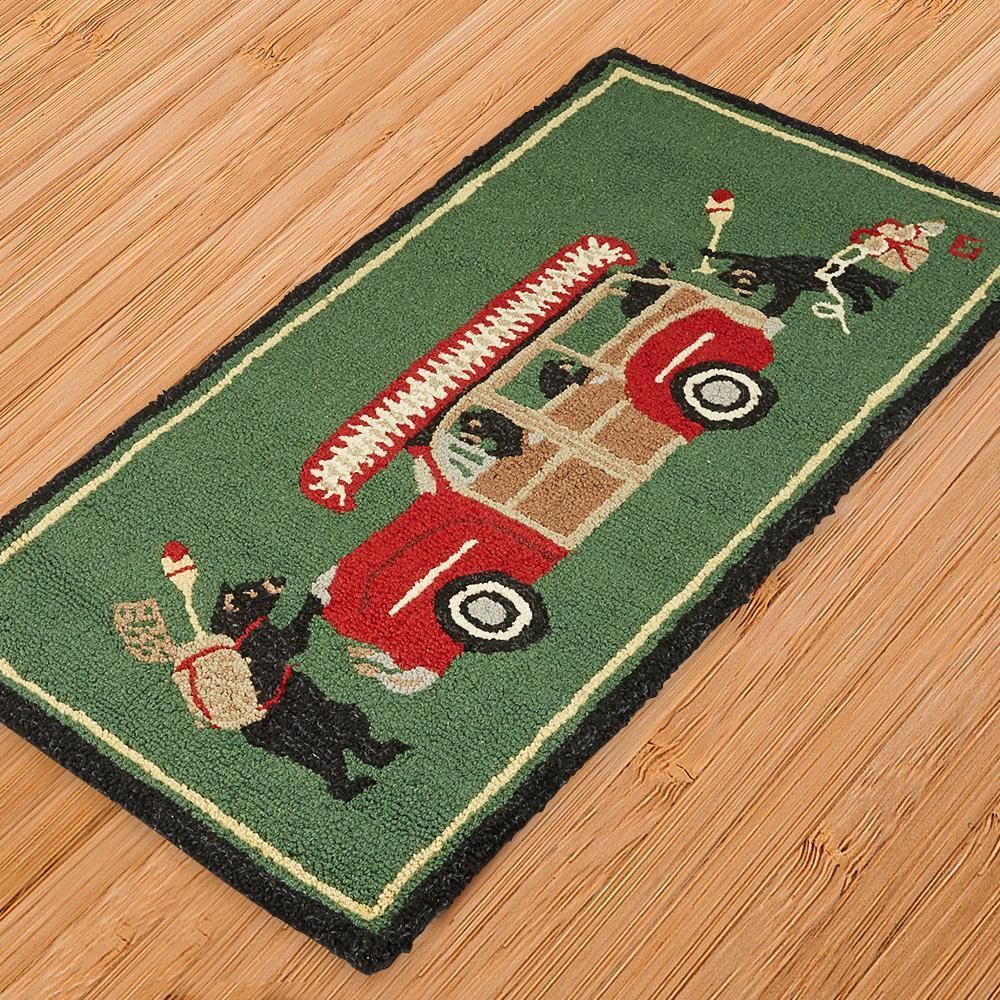 Woody Wagon Bear CLM1610163D Doormat