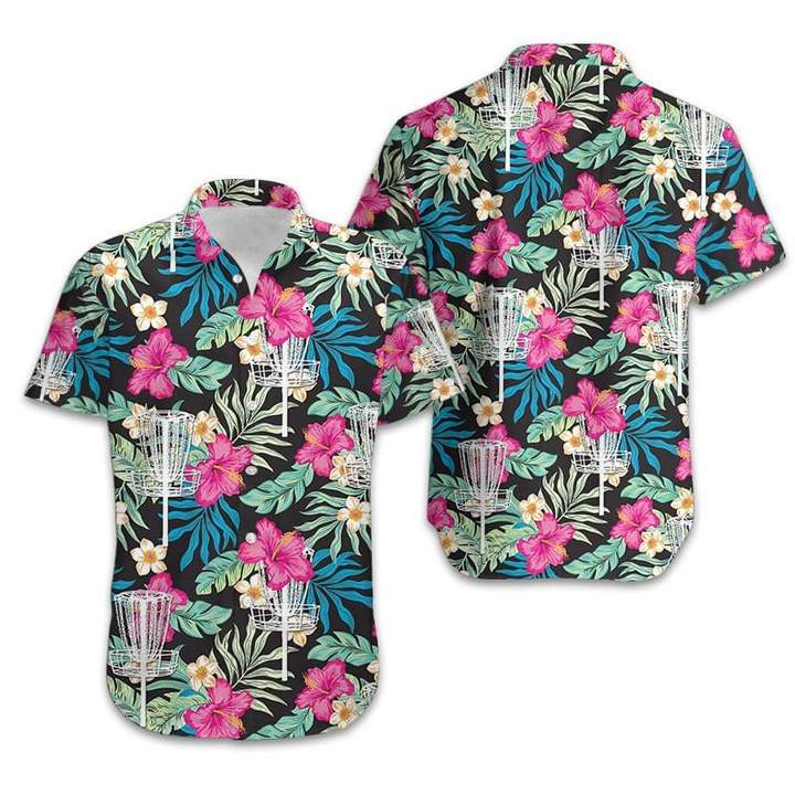 Disc Golf Hibiscus Hawaii Shirt Unisex Adult Ha46647