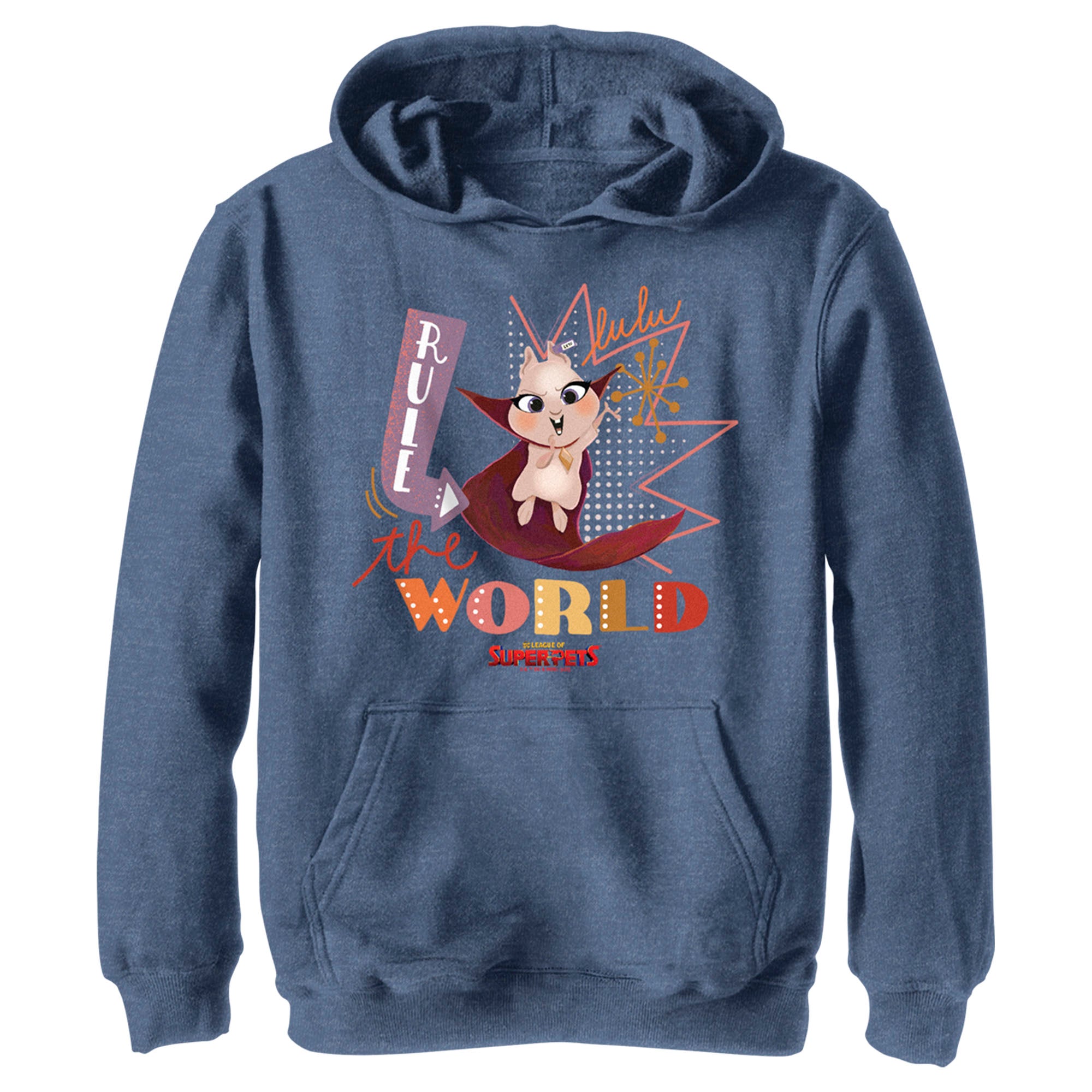 Boy’S Dc League Of Super-Pets Lulu Rule The World Pull Over Hoodie