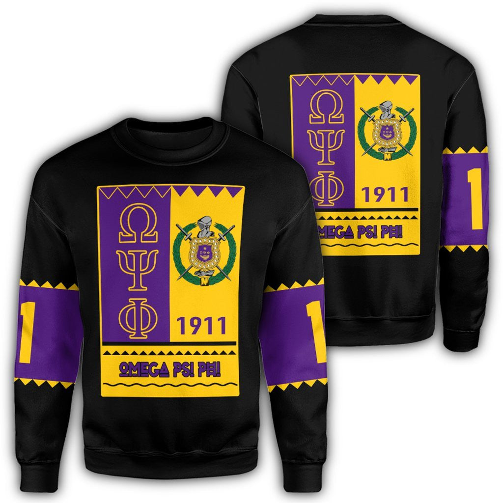 Fraternity Sweatshirt – Omega Psi Phi Black Style Sweatshirt