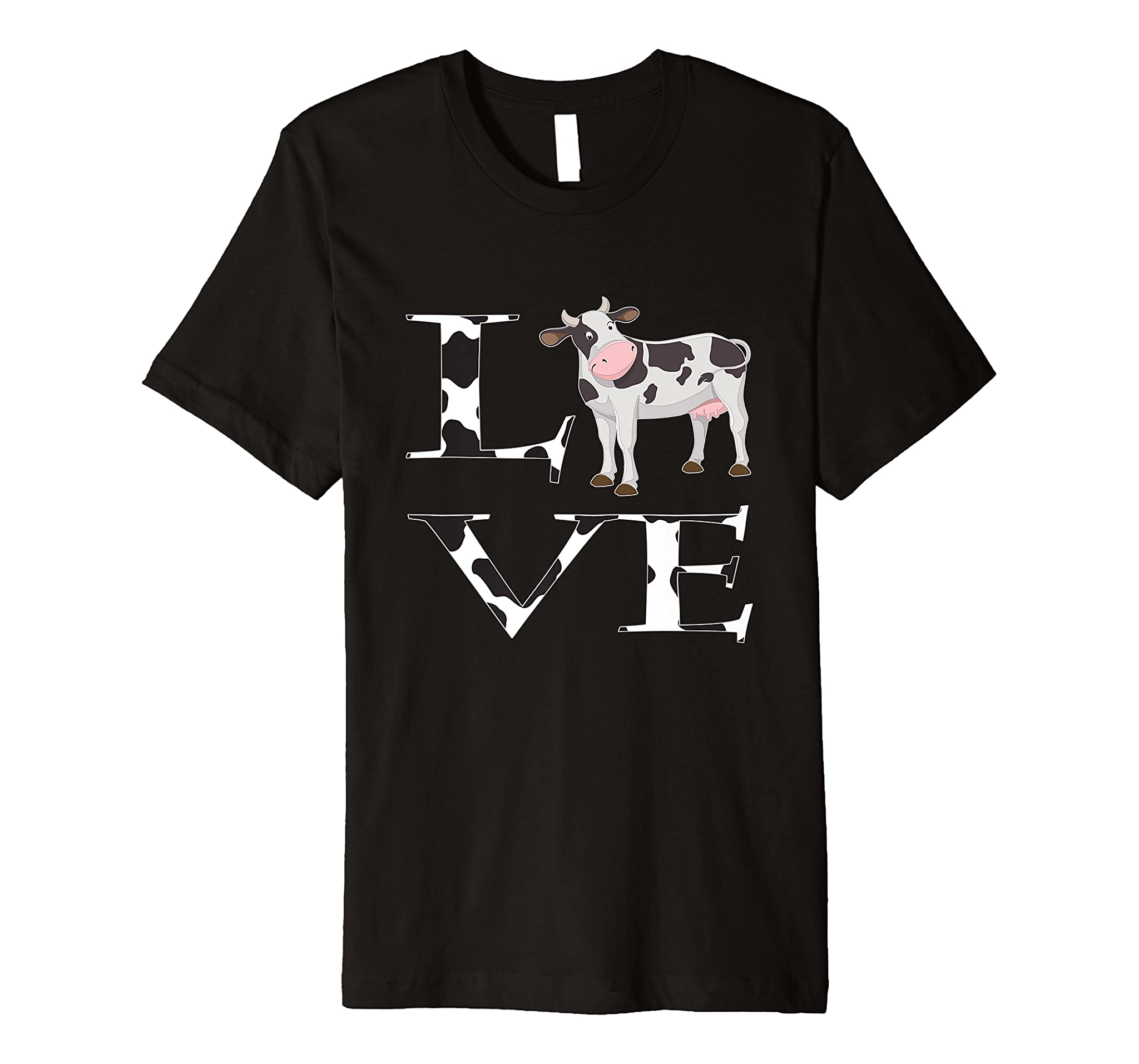 Cute Cow Print I Love Cows Women Kids Premium T-Shirt