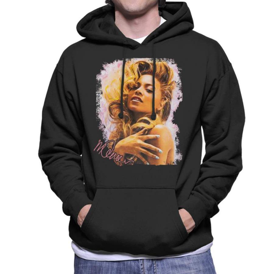 Sidney Maurer Original Portrait Of Singer Beyonce Shiny Nails Men’s Hooded Sweatshirt