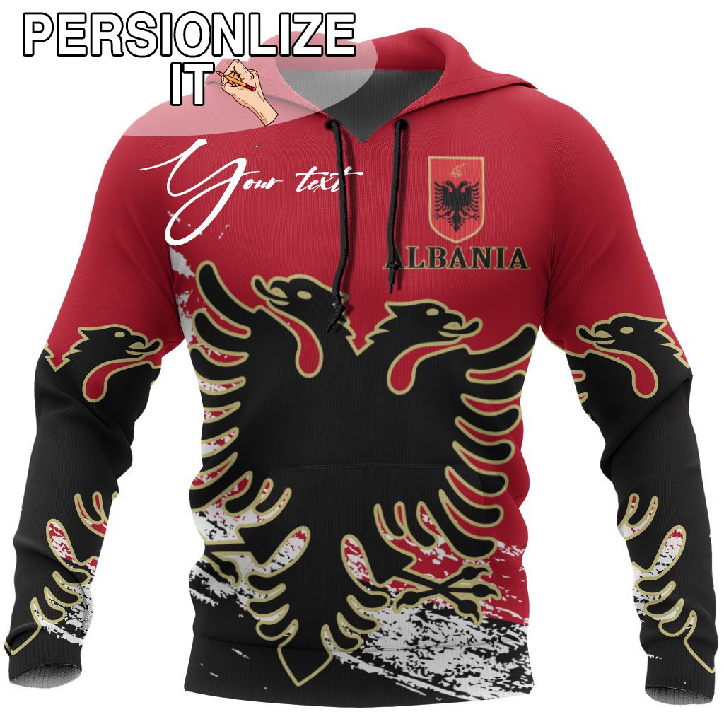 (Custom) Albania Hoodie Personal Signature A7