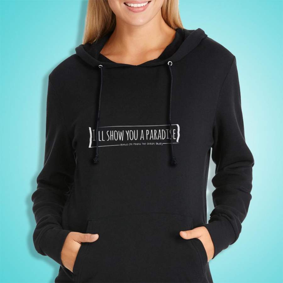 Te Moana   I’Ll Show You A Paradise   White Women’S Hoodie