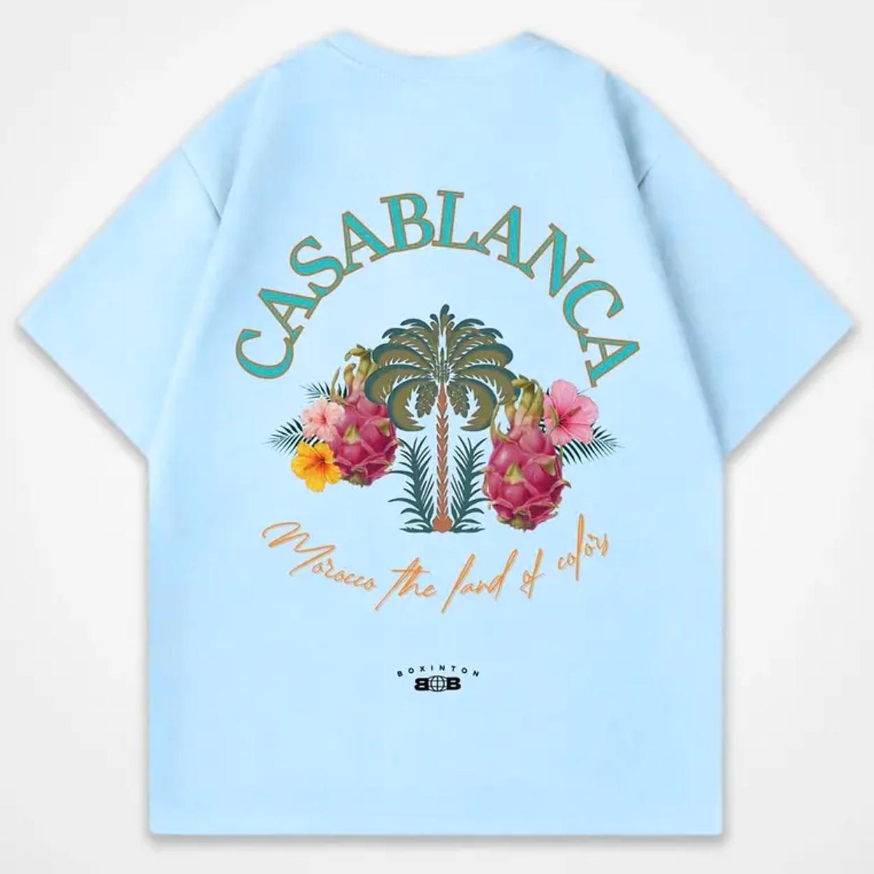 Casablanca X Colors T-Shirt, Fashion Cotton, Full Colors, Full Sizes, For Men, For Women