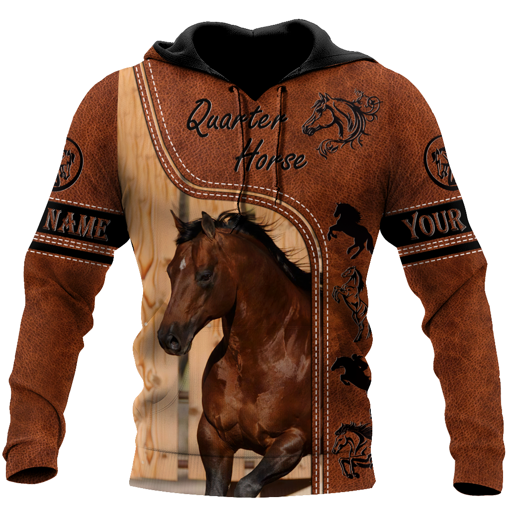 Personalized Name American Quarter Horse 3D All Over Printed Unisex Shirts