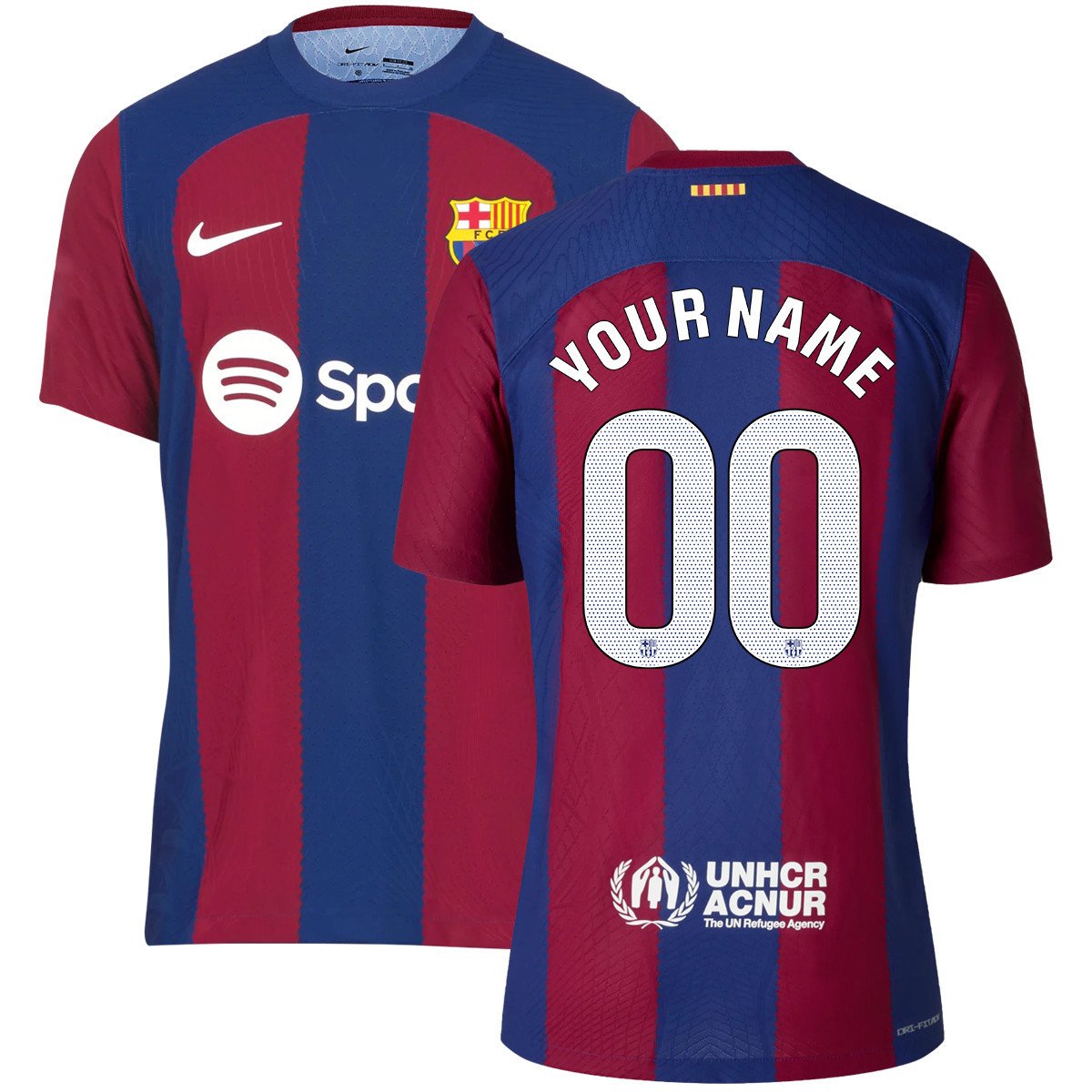 Custom 00 Barcelona 2023/24 Home Men Jersey – Blue/Scarlet - Gapostore