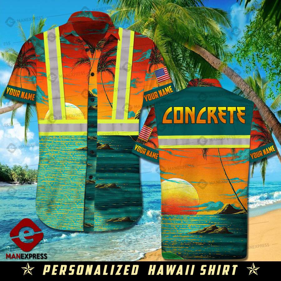 Personalized Concrete Safety Printed Hawaiian Shirt Daz Ha99276