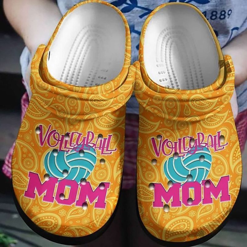 Volleyball Mom Paisley Bandana Clog Shoes