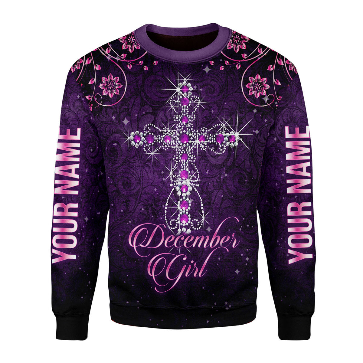 Customspig Personalized Ugly Sweater I Am A December Girl All Over Printed