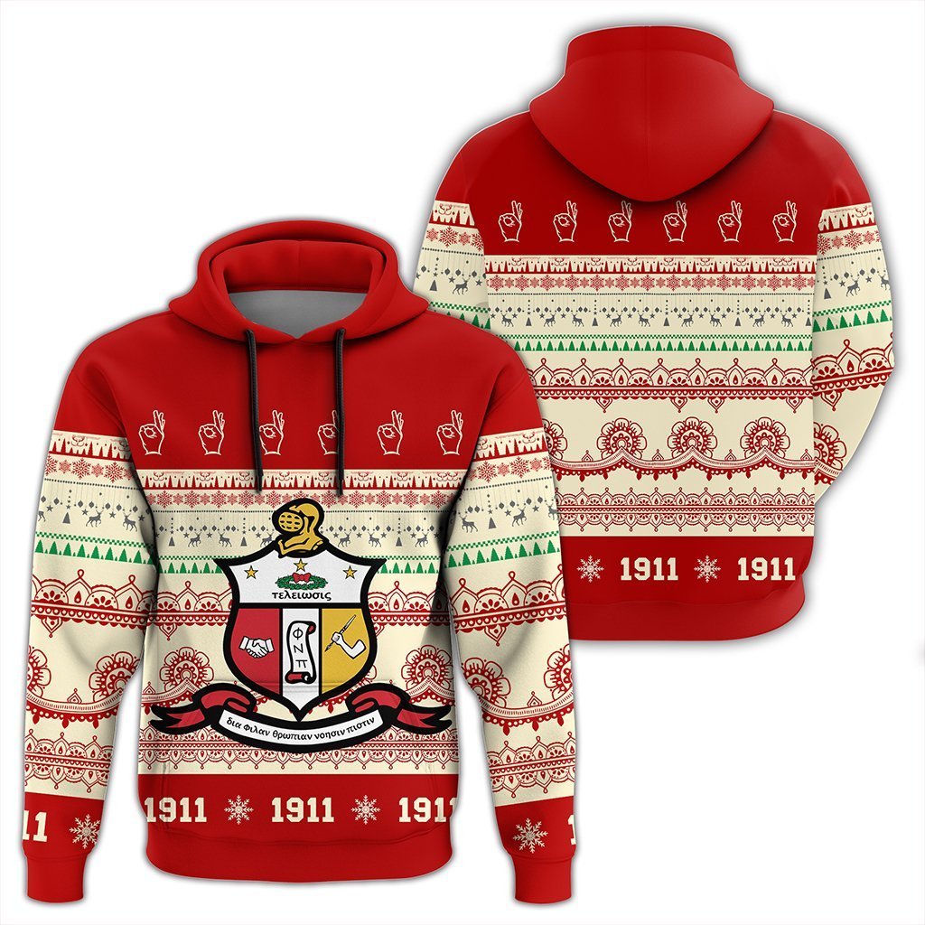 Greek Life Hoodie – Kappa Alpha Psi Xmas Establish Year Pullover