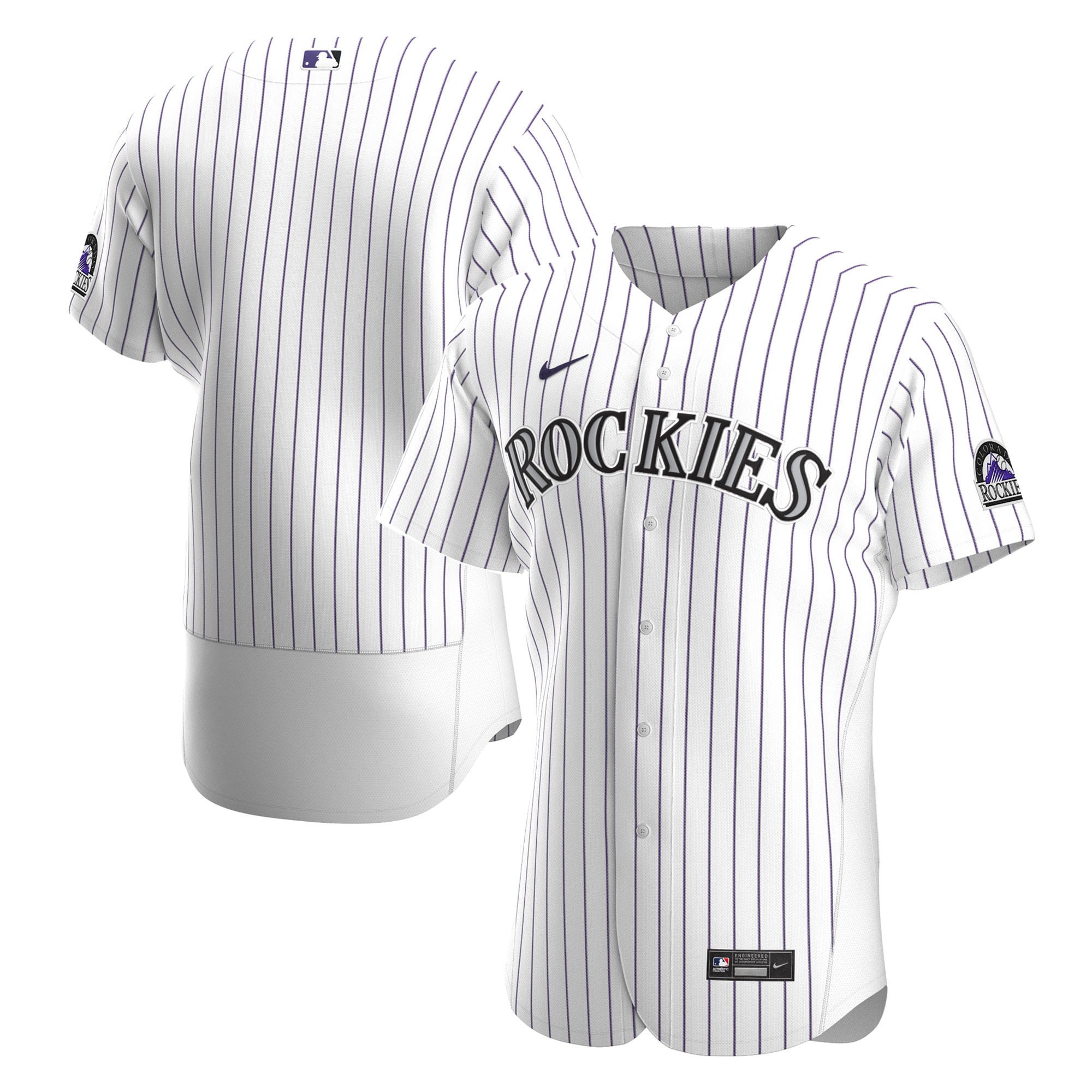 Colorado Rockies Home Authentic Team Jersey – White MLB