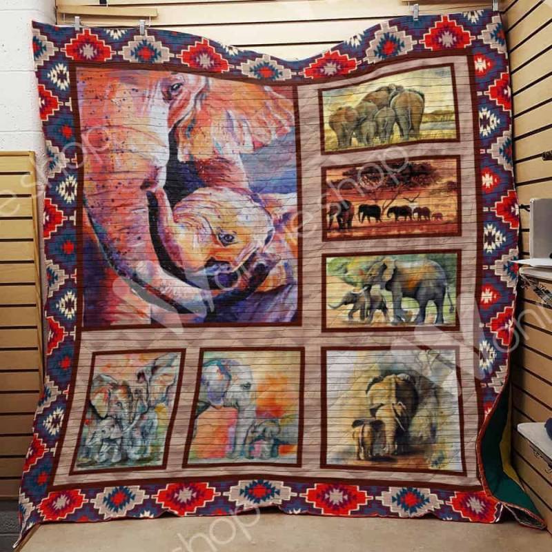 Elephant Wonnie The World V16 Quilt