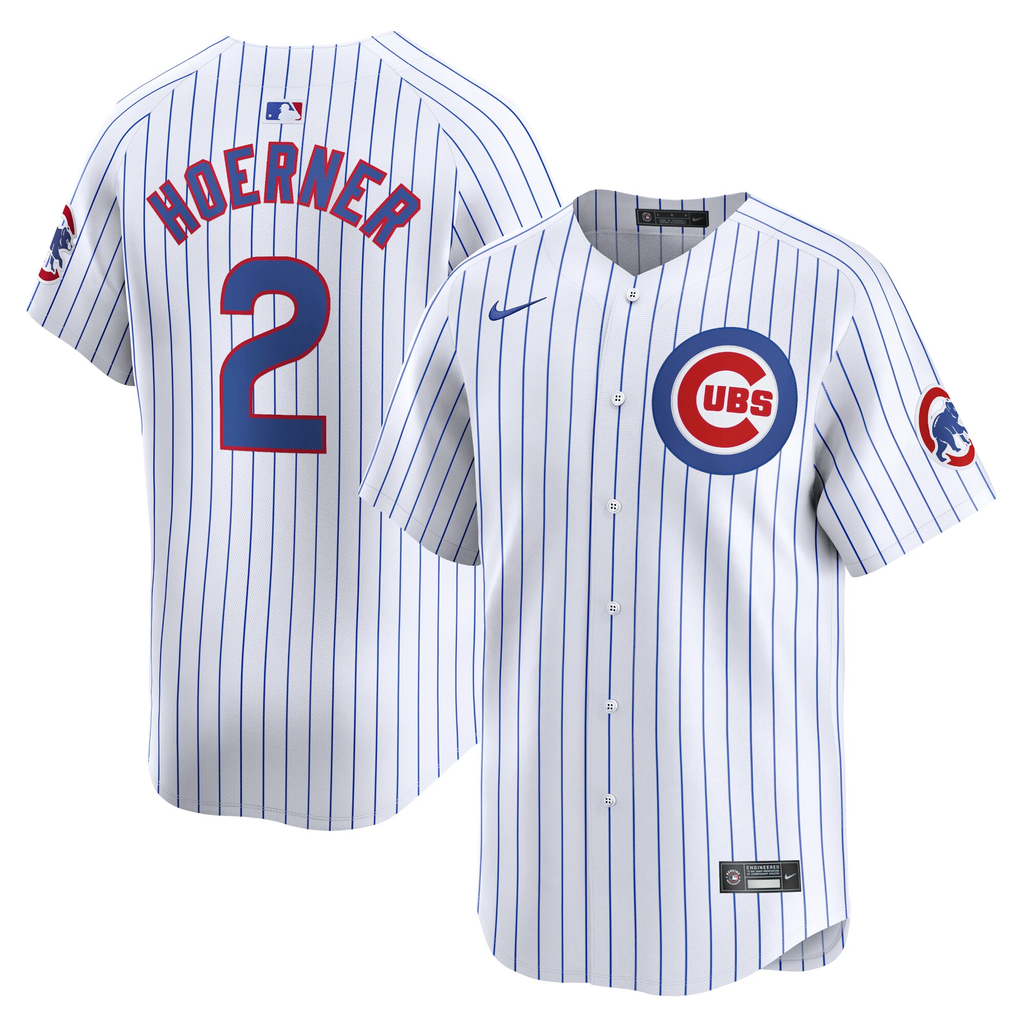 Nico Hoerner Chicago Cubs Home Limited Player Jersey – White