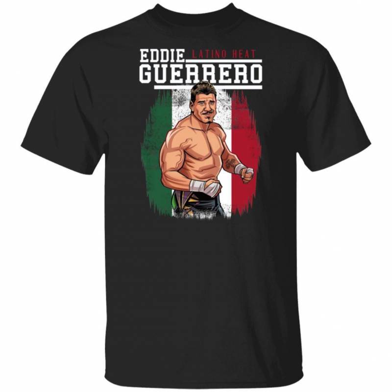 WWE Eddie Guerrero Tee Shirt Latino Heat T-shirt MT01