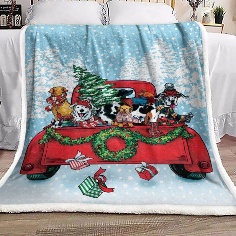 Puppy Truck NP1811055F Sherpa Fleece Blanket