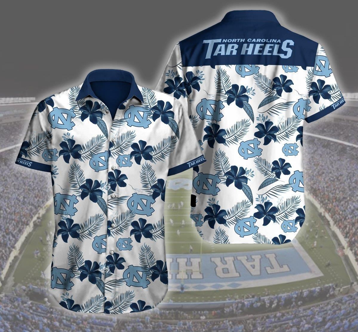 North Carolina Tar Heels Hawaiian Shirt Ha6856