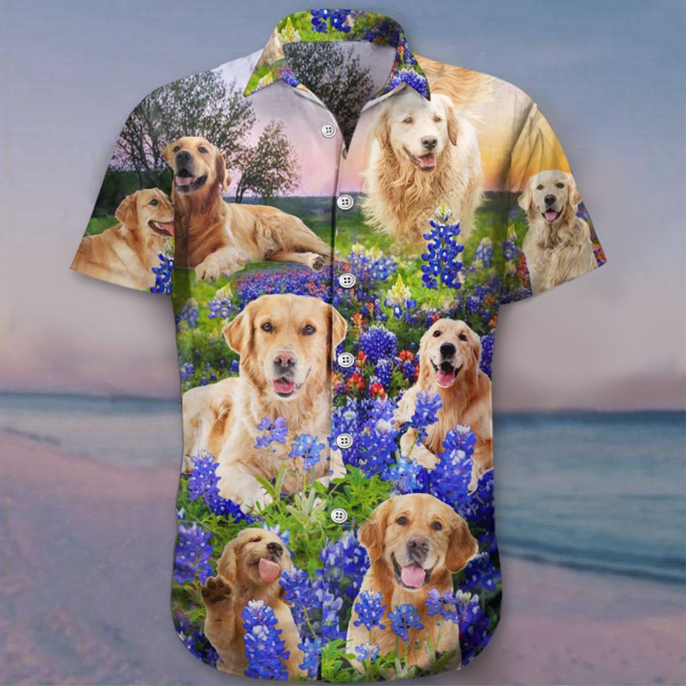 Golden Retriever Hawaii Shirt Cute Dog Hawaii Unique Gift For Owners Ha21073