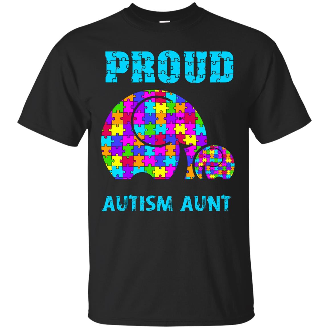 Proud Autism Aunt Tee Elephants, Wear this Autism Aunt Shirt