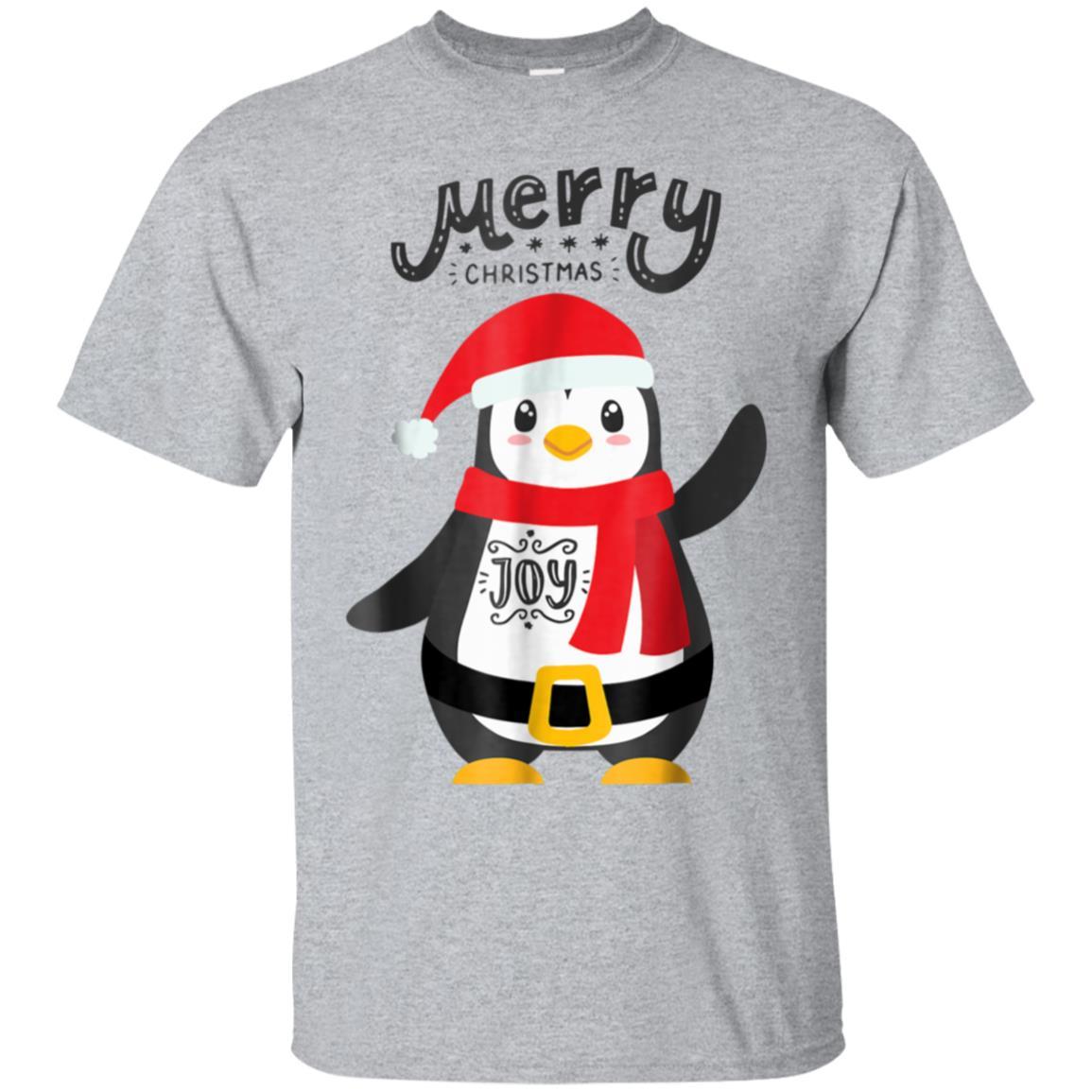 Cute Merry Christmas Tshirt Baby Penguin Tee