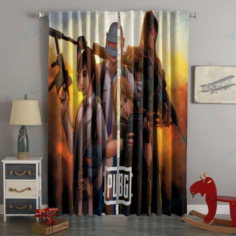 3D Printed PlayerUnknown’s Battlegrounds Style Custom Living Room Curtains