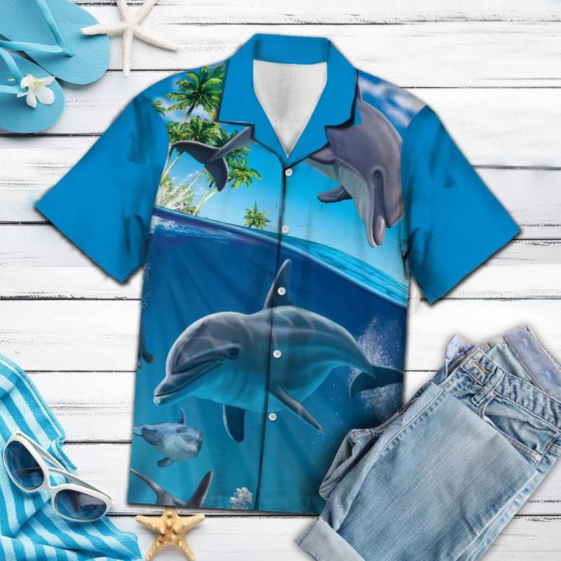 Island Dolphin Beach G5703 – Hawaii Shirt