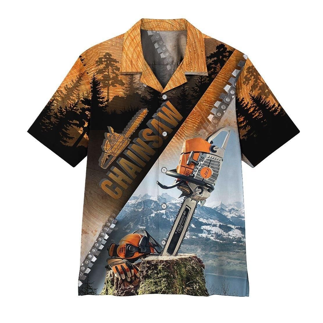 3D Chainsaw Aloha Hawaiian Shirt Colorful Short Sleeve Summer Beach Casual Shirt For Men And Women