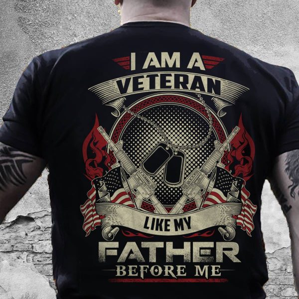 Veteran Father Unisex T-Shirt For Men Women Dad Shirts Fathers Day Gifts Ideas Ht