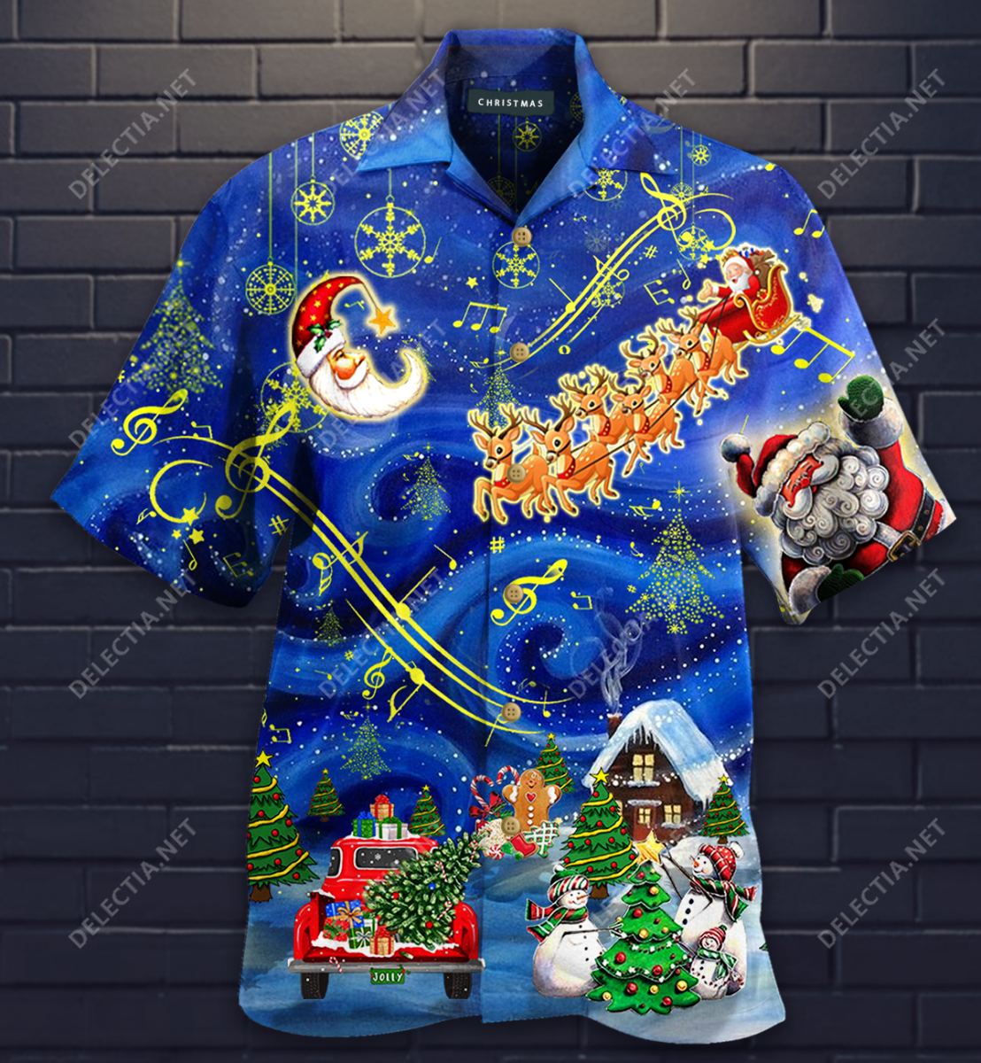 Christmas Sky Unisex Hawaiian Shirt Ha78116