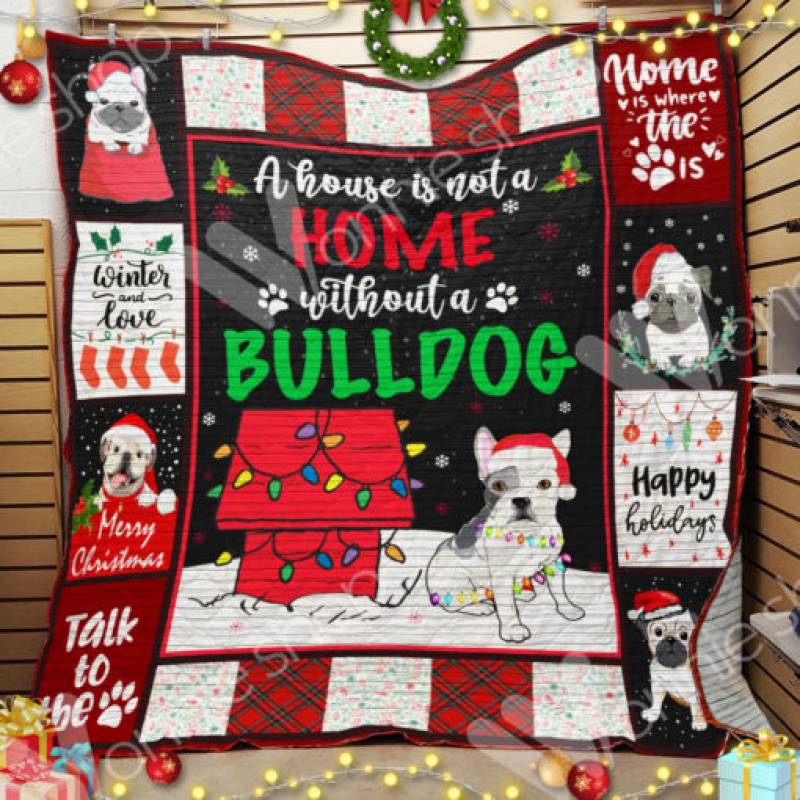 Bulldog Christmas Blanket OCT1402 70O51