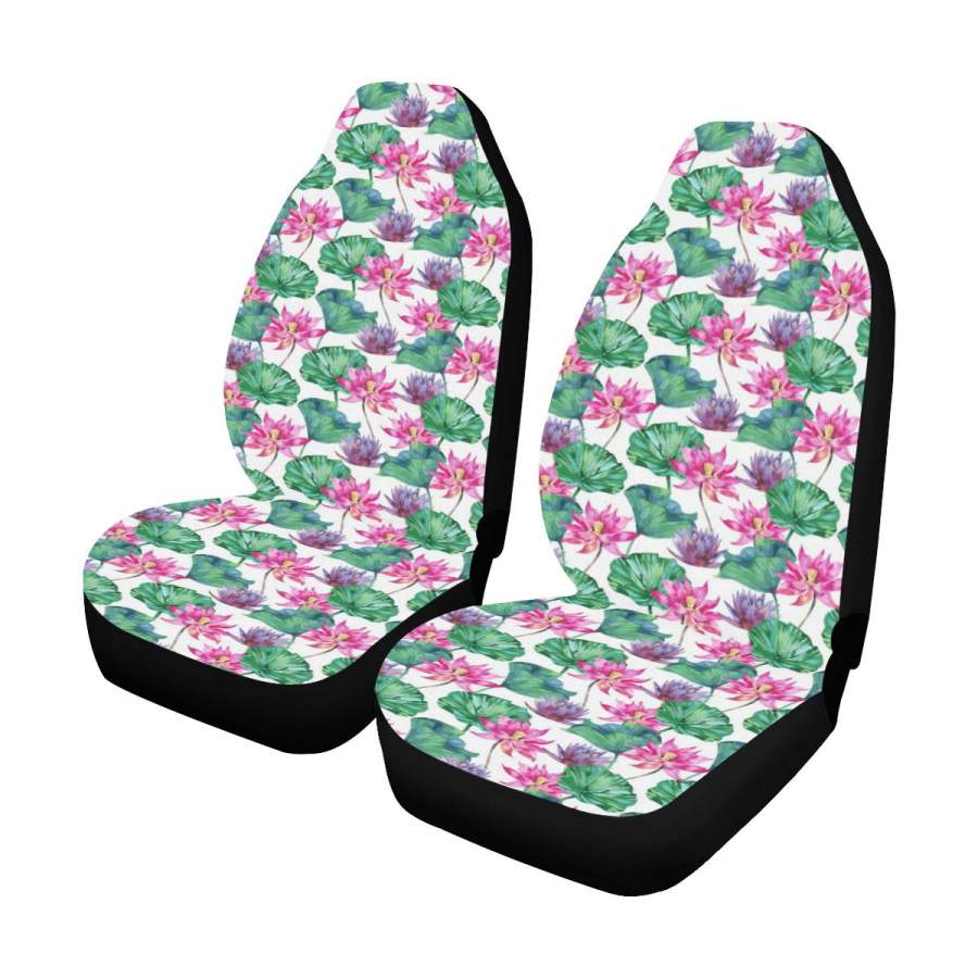 Lotus Car Seat Covers (Set of 2 ) Universal Fit Most Cars Trucks and SUVs