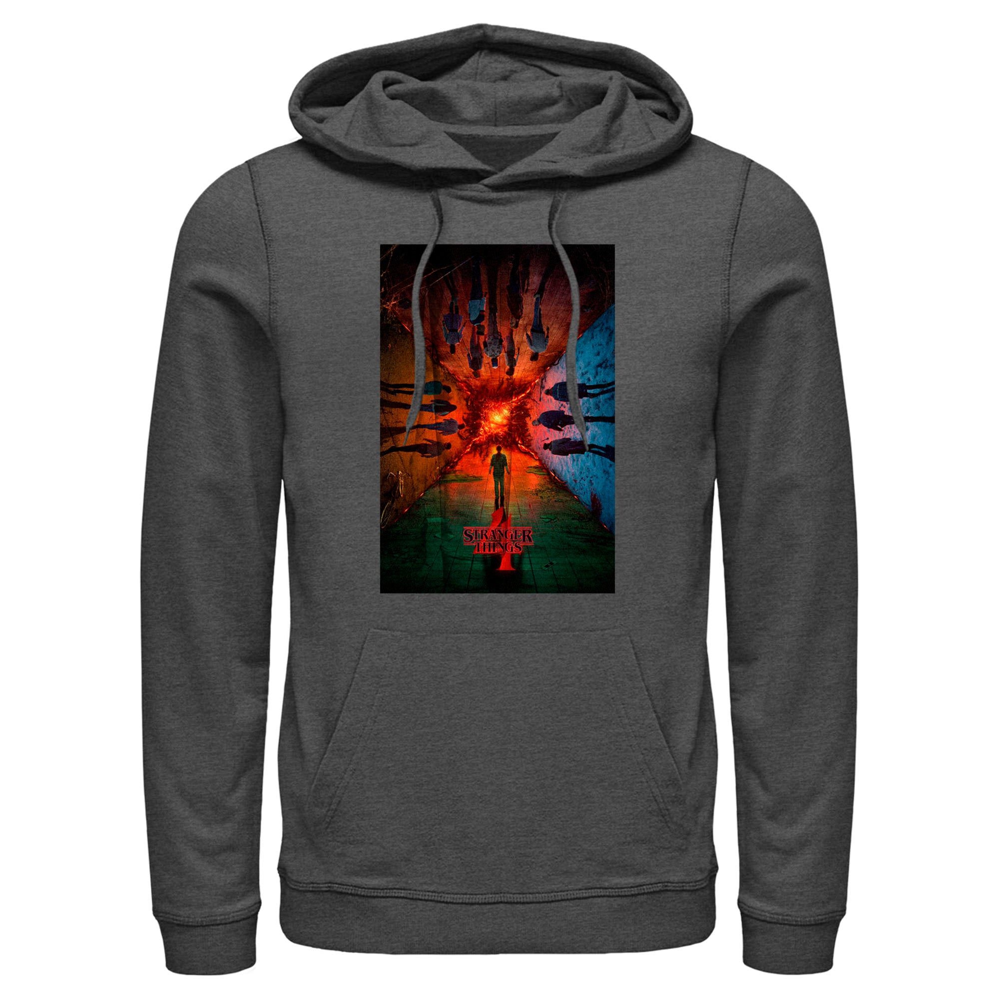 Men’S Stranger Things The Rift Has Many Dimensions Poster Pull Over Hoodie