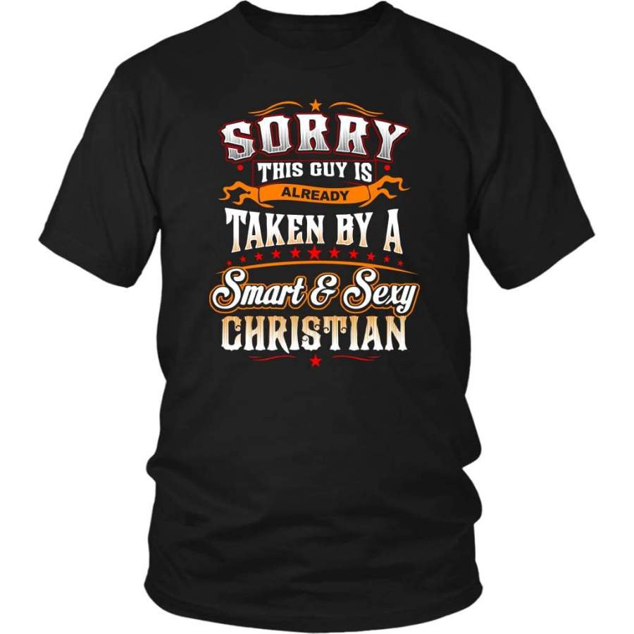 Sorry this guy is already taken by a smart and sexy christian t-shirt