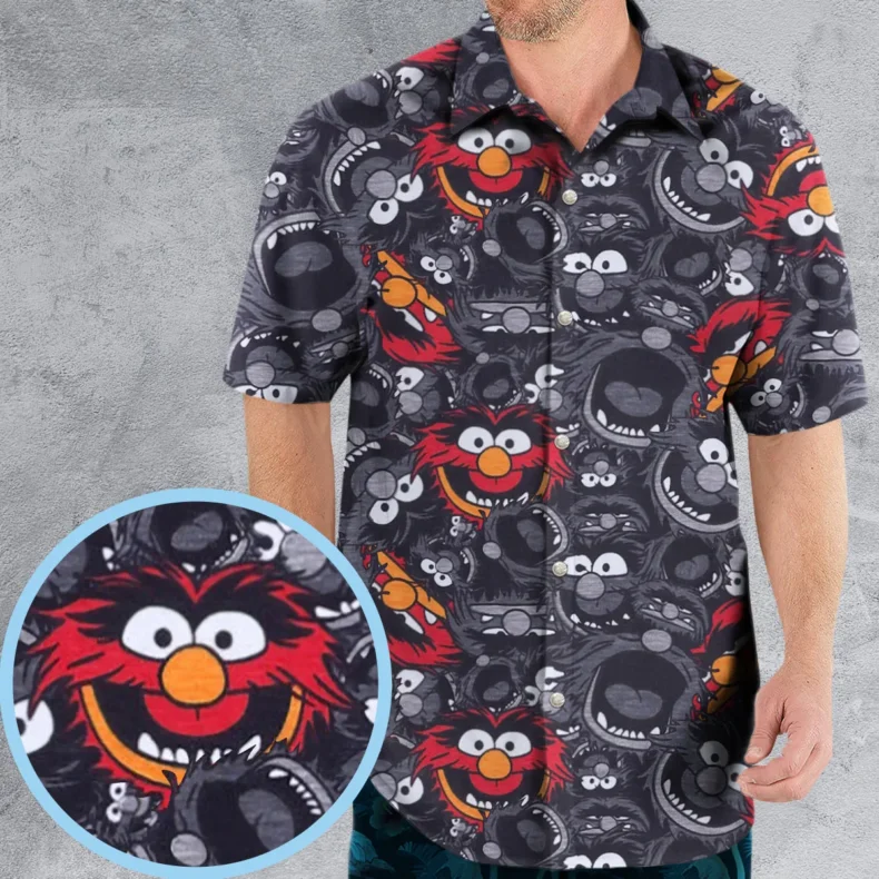 Animal The Muppets Pattern Hawaiian Shirt
