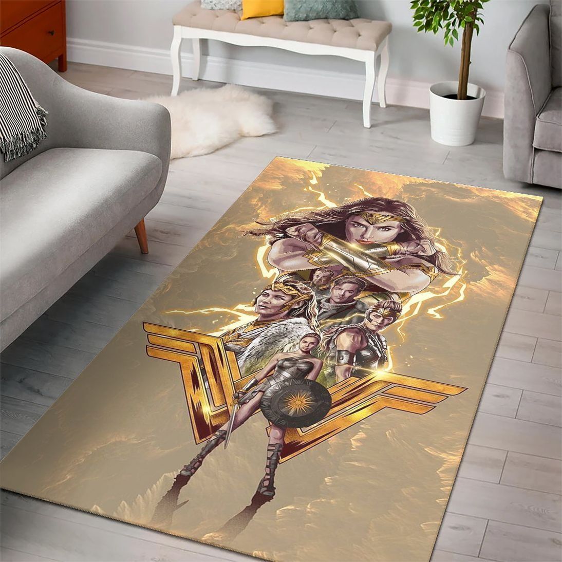 Wonder Woman Super Hero DC Comic Movies Area Rugs Living Room Carpet Floor Decor The US Decor