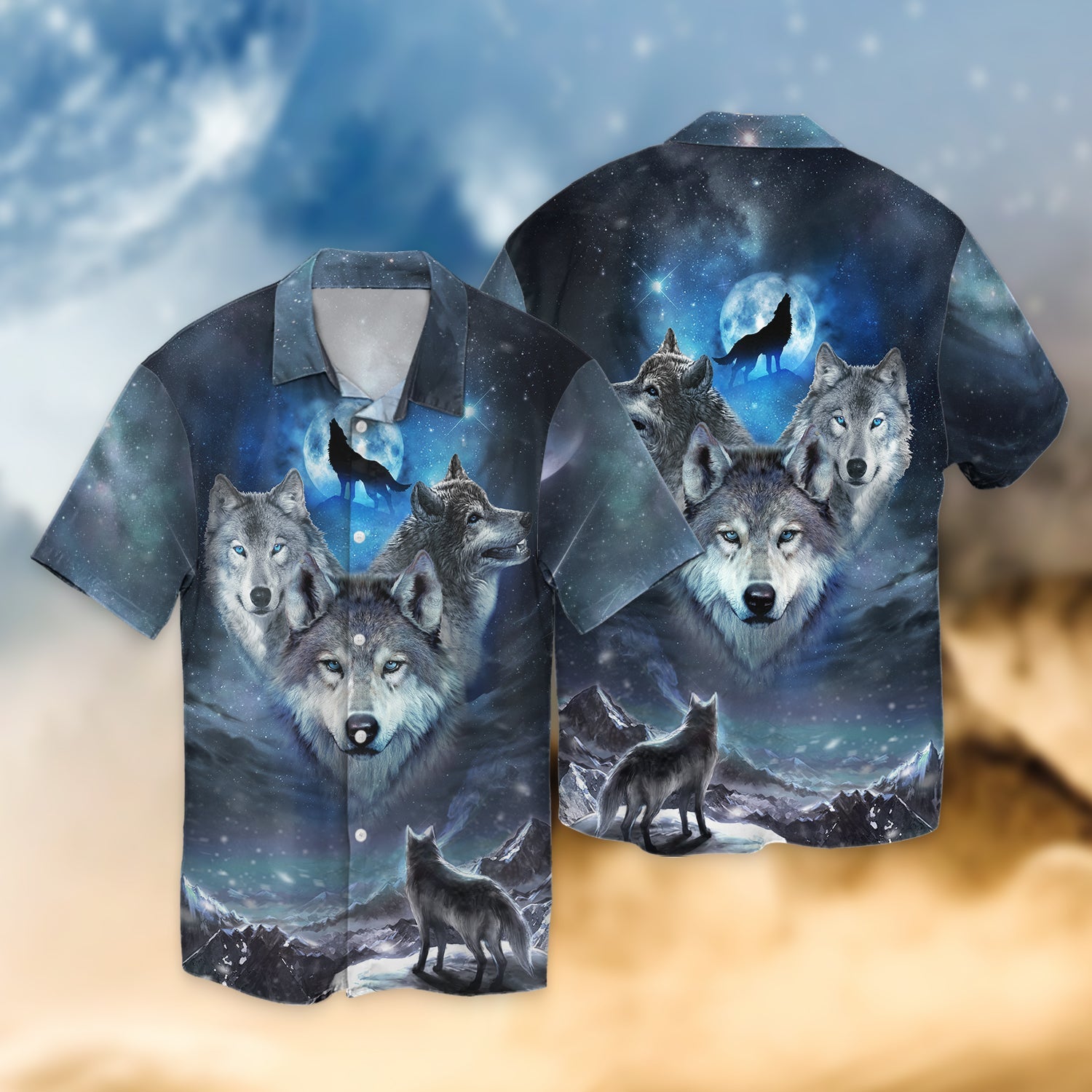 Wolf Hawaiian Shirt For Gift Lovers Ha56531