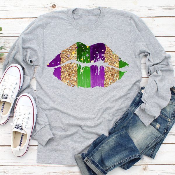 Mardi Gras Kiss Long Sleeve