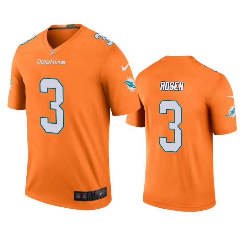 Dolphins Josh Rosen Color Rush Legend Orange Jersey