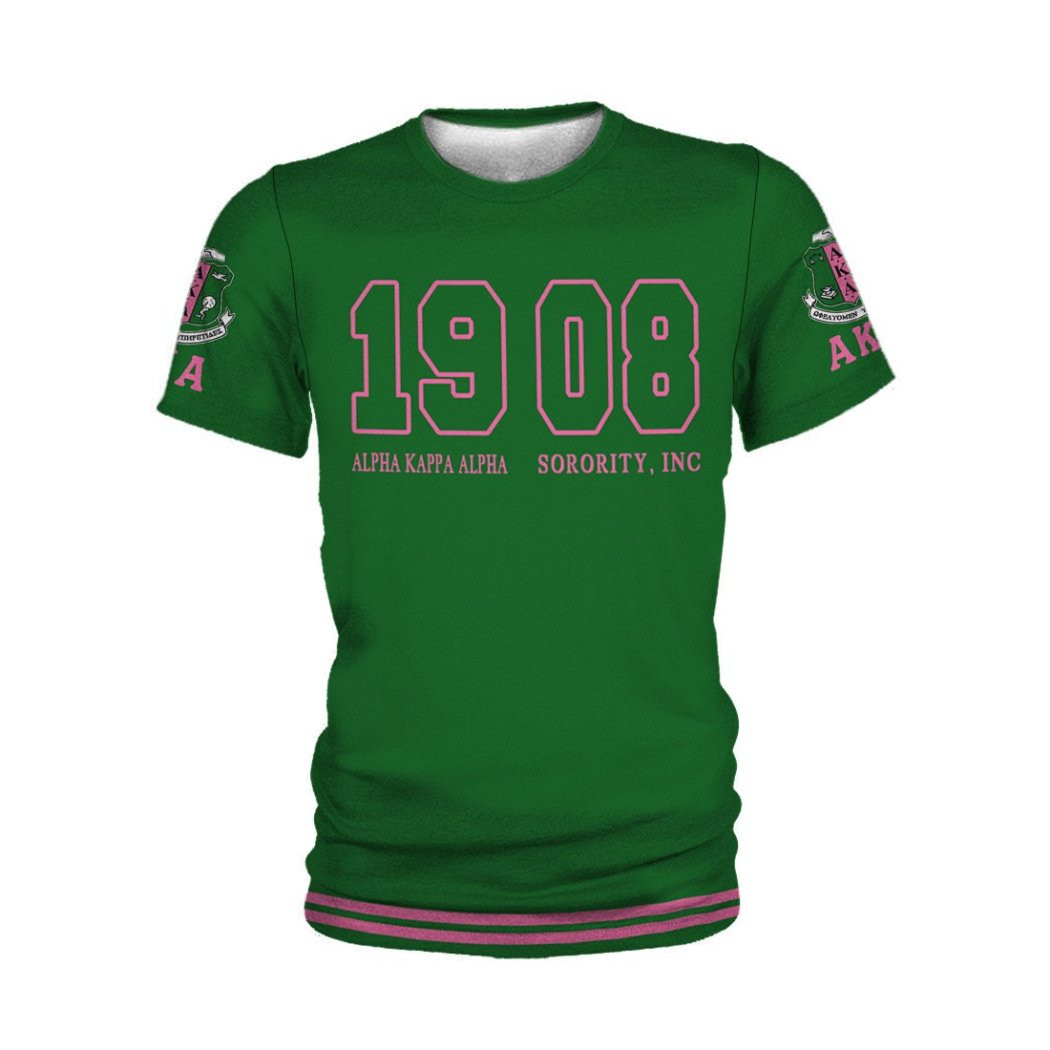 Alpha Kappa Alpha Founded 1908 Aka Symbol 3D T-Shirt, Hoodie