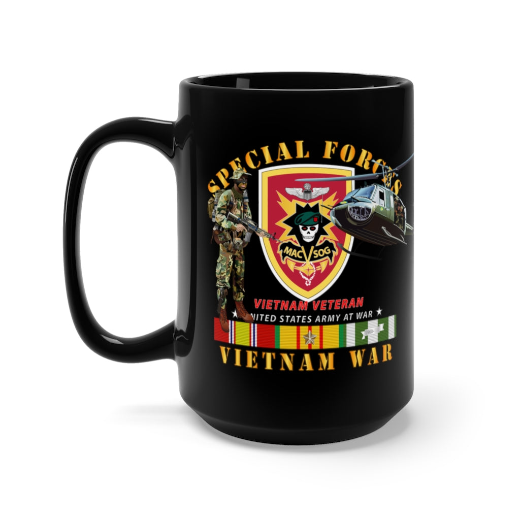 Black Mug 15Oz - Army - Special Forces - Macv-Sog With Rappel ...