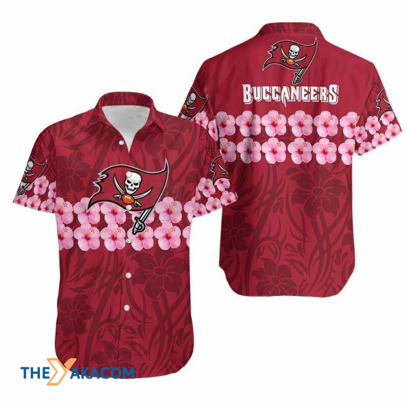 Tampa Bay Buccaneers Hibiscus Gift Nfl Short Sleeve Hawaii Shirt Ha57952