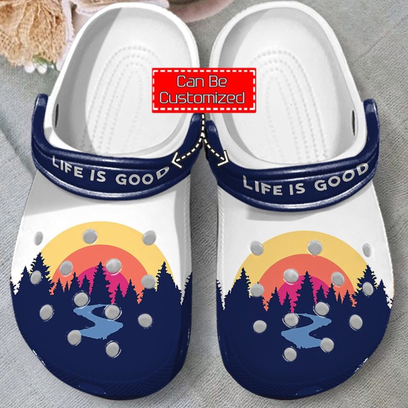 Camping – Life Is Good Clog Shoes For Men And Women