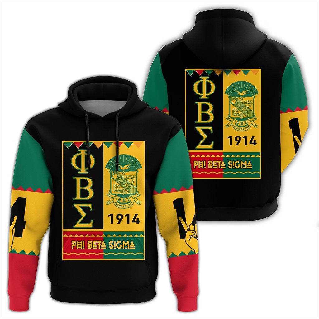 Fraternity Hoodie – Phi Beta Sigma Black History Month Pullover Hoodie