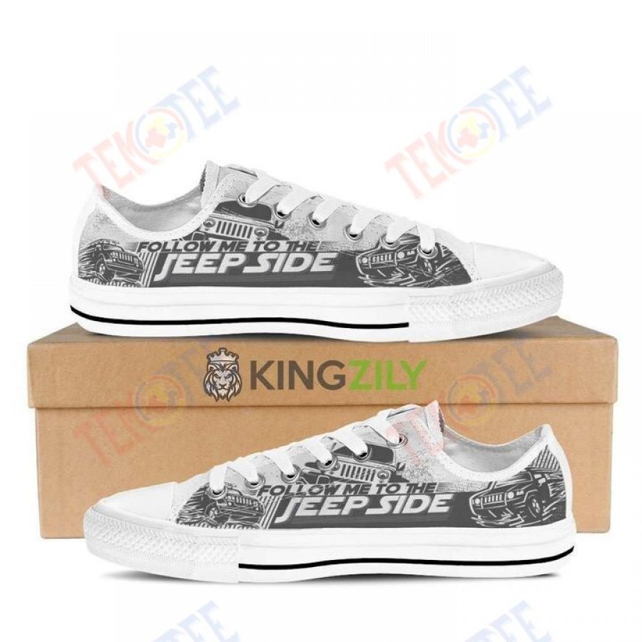 Mens Womens Jeep Christmas Low Top Shoes Custom Print Footwear Converse Sneakers TMT220