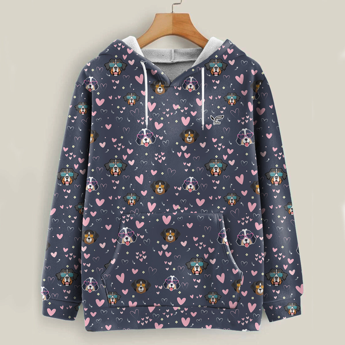 Give Your Heart To Your Bernese Mountain – Follus Hoodie