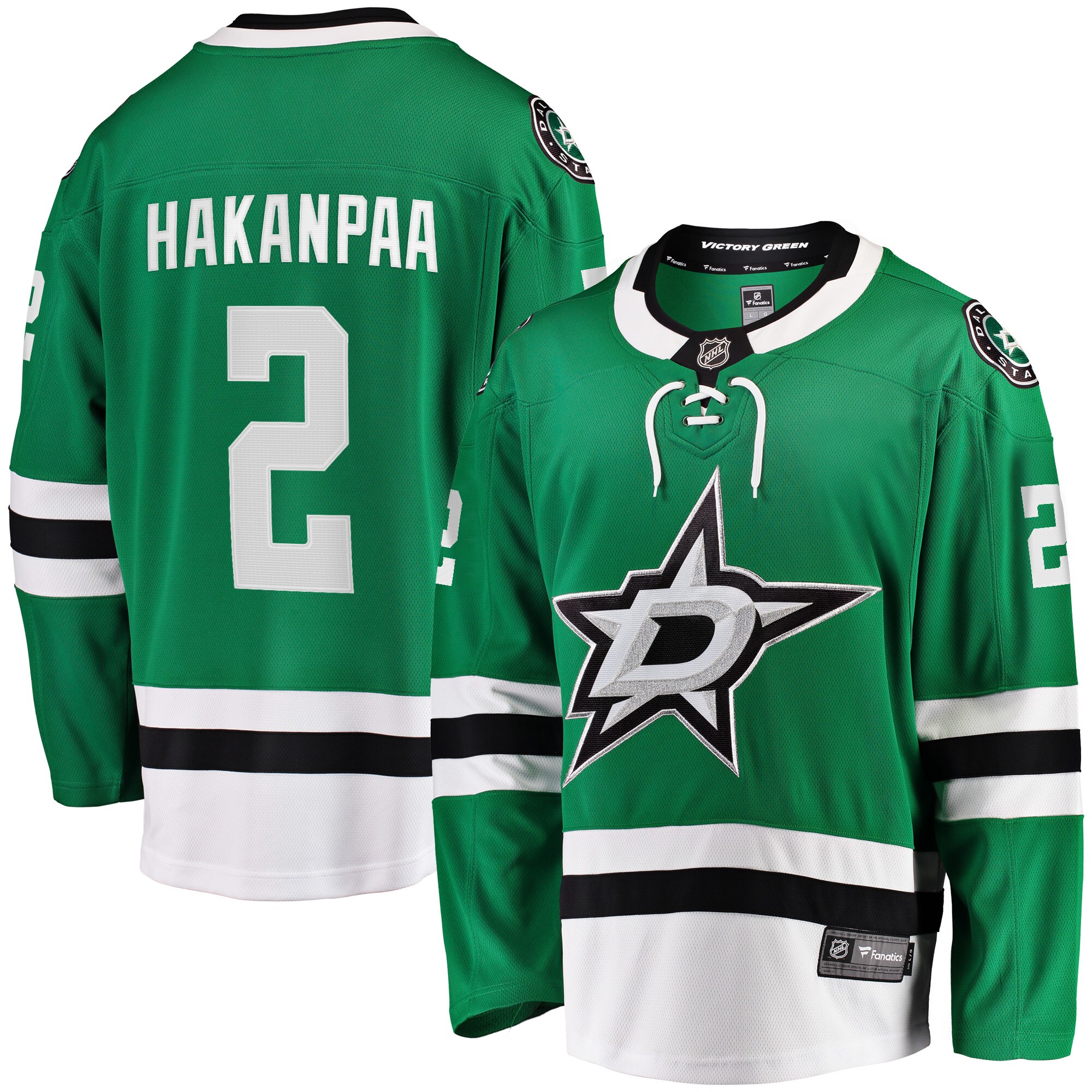 Men's Dallas Stars Jani Hakanpaa Kelly Green Home Breakaway Player Jersey